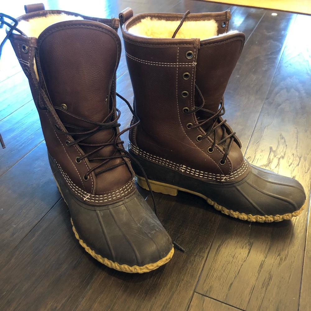 Women's Bean Boots by L.L.Bean 10" Shearling-Lined